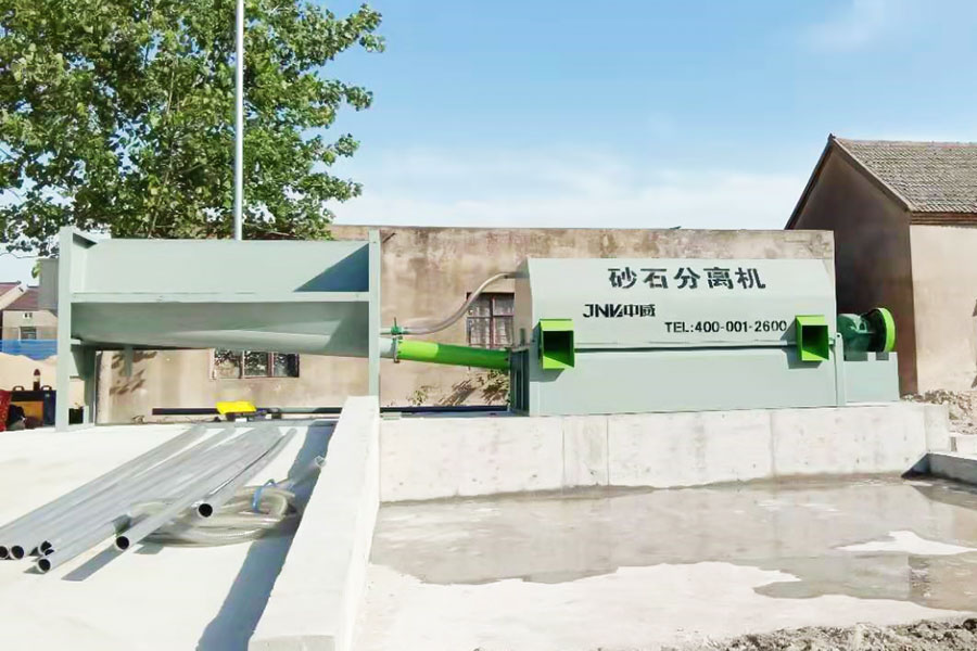 滾筒型砂石分離機使用現場